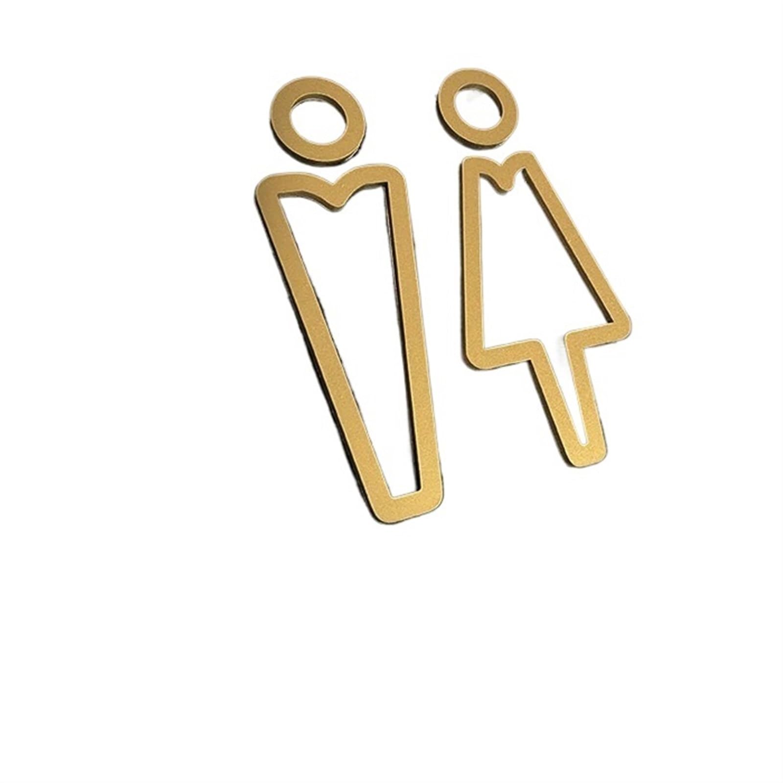 Plaque de Toilette Conseils plaque de signalisation toilette or mat 3D salle bain porte étiquette murale autocollant WC panneau Art hôtel décor à la maison(15cm all,Black)