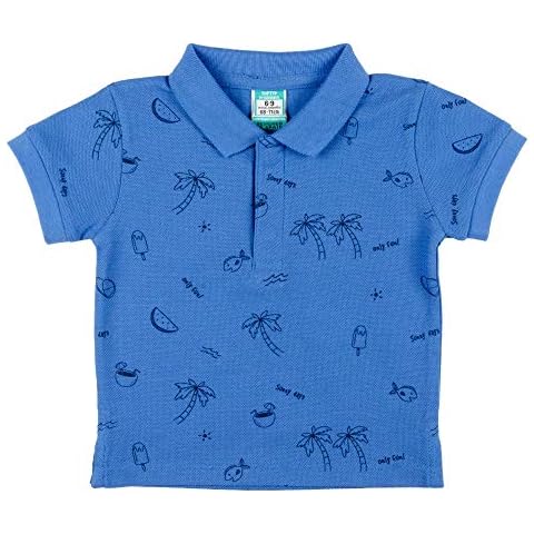 Camiseta polo bebé Charanga estampada tropical Cover
