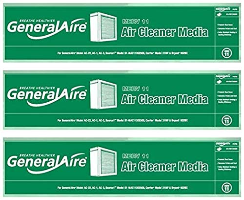 GeneralAire Pleated Media filter 12758 General 3-PACK SPECIAL-For AC-1, #4001