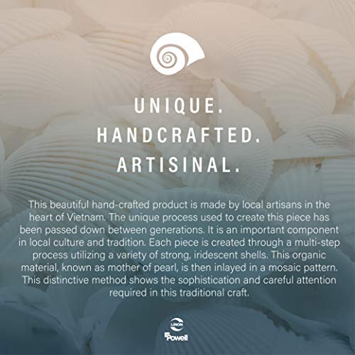 Linon Gold Capiz Mosaic Kiro Coffee Table, 30 In X 30 In X 17 In #TOP5