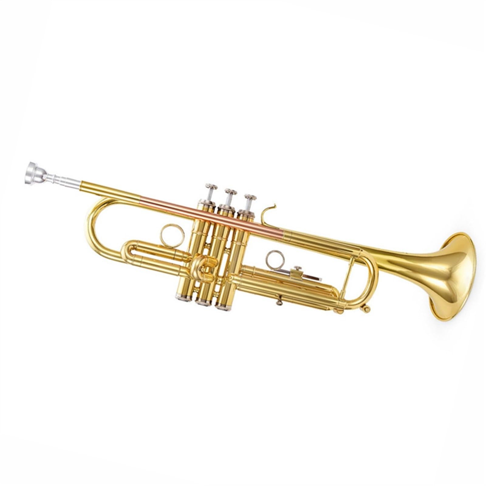 Standard Trąbka Trąbka B-dur Wejście Początkujący Solo Instrument Dęty Trąbka Złota Stal Nierdzewna Pełny Ton