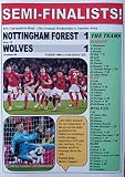 Nottingham Forest 1 Wolves 1 - 2023 EFL Cup quarter-final - souvenir print