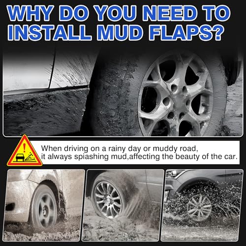 Image of Autorder Mud Flaps Splash Guards for 2024-2025 2026 Chevrolet Chevy Trax Accessories Mudflap Fender Flares Front and Rear Mud Guard Set 4PCS