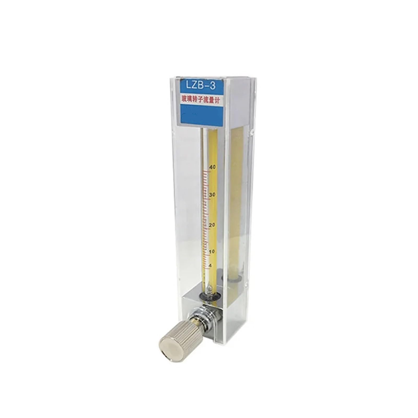 Gas-Luft-Flüssigkeits-Panel, Gas-Luft-Durchflussmesser, Rotameter mit Steuerventil(60-600ml-min,Gas)