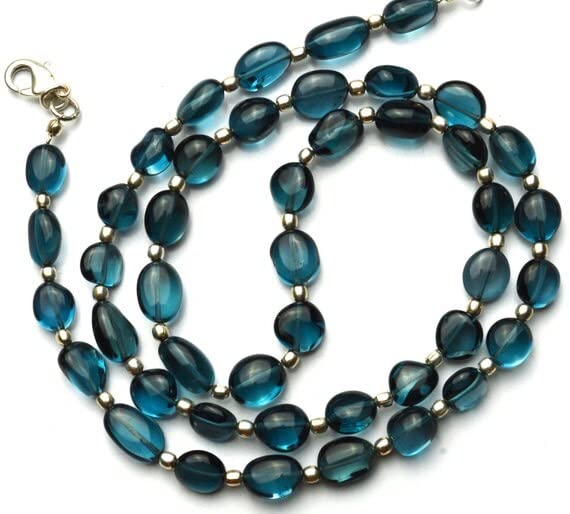 Perles de topaze London blue véritables pour réparer et personnaliser vos bijoux