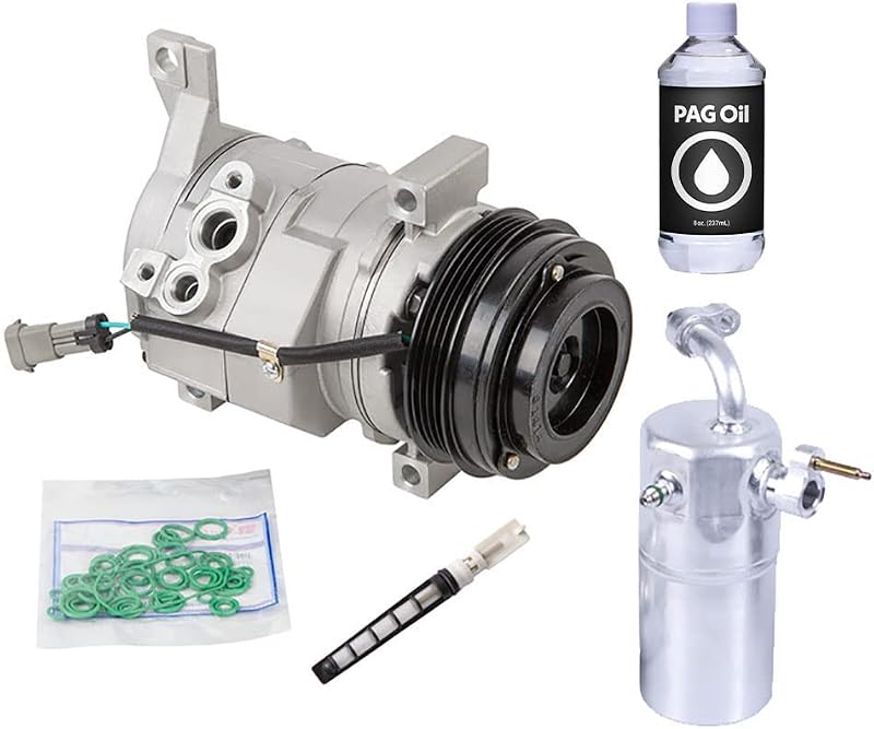 Compresor de CA y kit de reparación de aire acondicionado para Chevy Silverado Tahoe Suburban Avalanche GMC Sierra Yukon Cadillac Escalade Hummer - BuyAutoParts 60-80170RK Nuevo