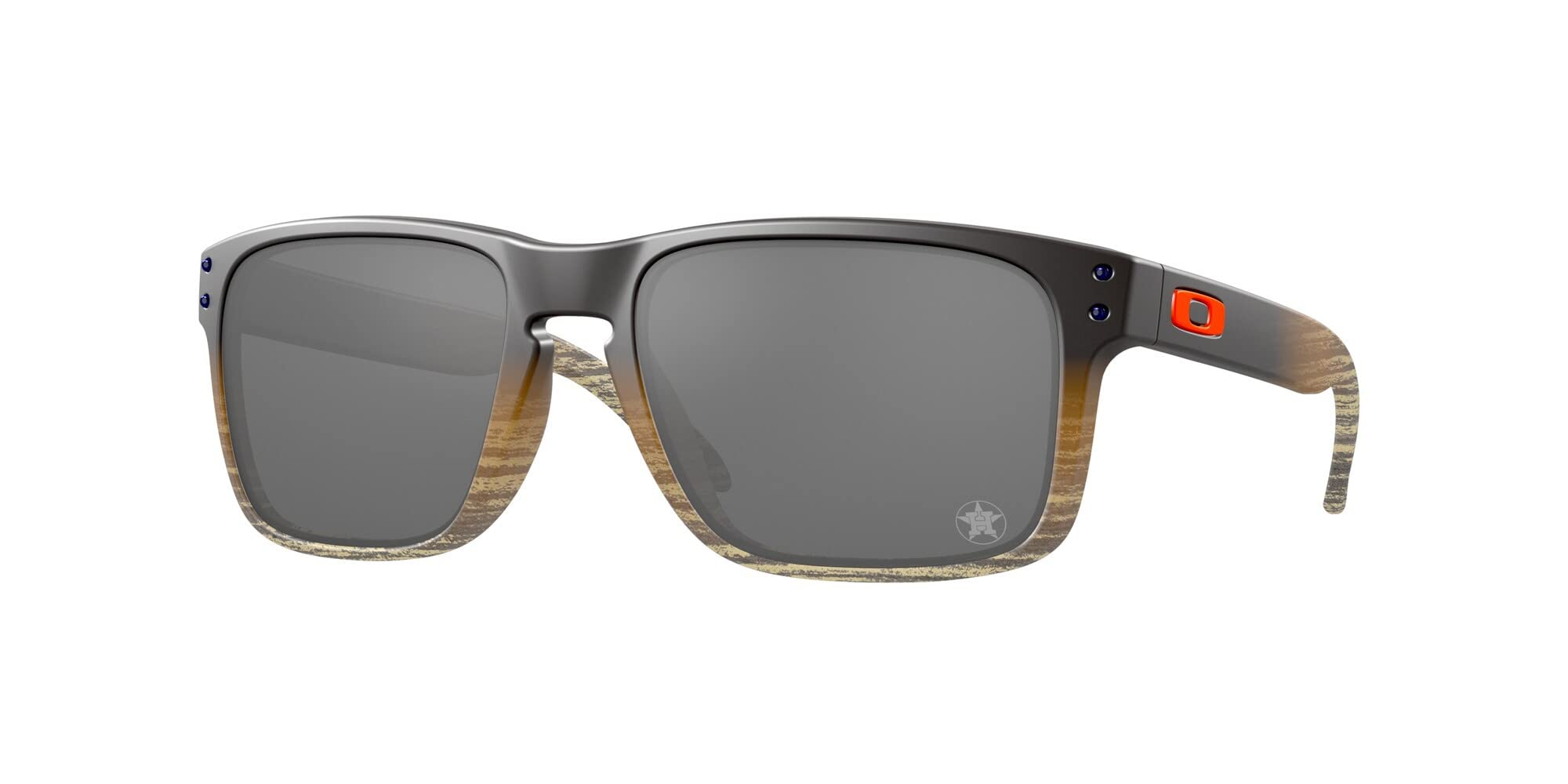 Oakley Men's Oo9102 Holbrook MLB Collection Square Sunglasses, Pine Tar/Prizm Black, 57 mm