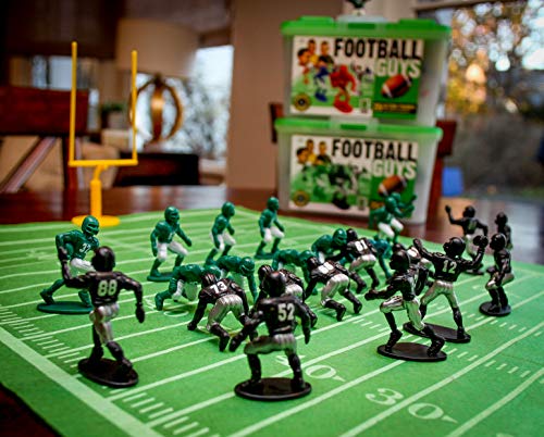 Kaskey Kids Football Guys – Green/Black Inspires Kids Imaginations With Endless Hours Of Creative, Open-Ended Play – Includes 2 Teams & Accessories – 28 Pieces In Every Set! #TOP7
