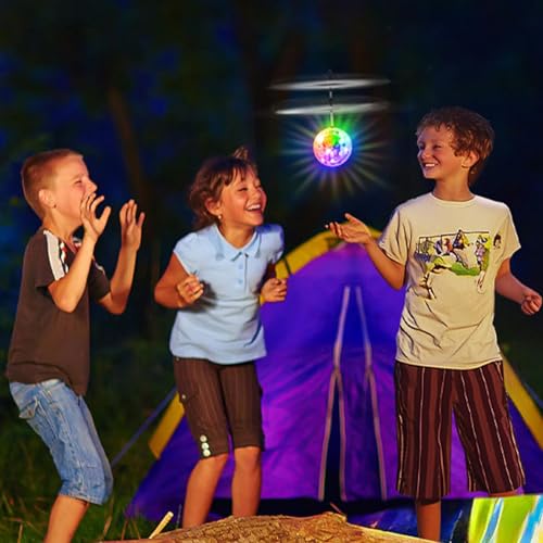 RC fliegender Ball Mini Drohne, ferngesteuert mit LED-Lichtern, Infrarot-Induktionsball, Fernbedienung, fliegendes Spielzeug für Kinder