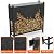 WALMANN Heavy-Duty Firewood Rack with Waterproof Cover & Firewood Carry Bag, 4 ft Outdoor Indoor Wood Log Holder for Fireplace, Patio & Porch, Sturdy Steel Fire Wood Storage Stand