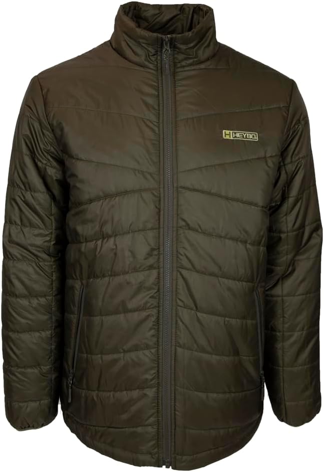 Heybo Outdoors Hunting Fishing Camping Quarter Zip Landing Zone Fowl Weather Technology Poly Fleece Wind Block 1/4 Zip Jacket