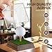 Golf Ball Display Case Hole in One Golf Ball Display Case Walnut Wood Base Acrylic Golf Ball Holder Display Uv Protection Golfball Stand,Golf Office Decor Gifts for Men