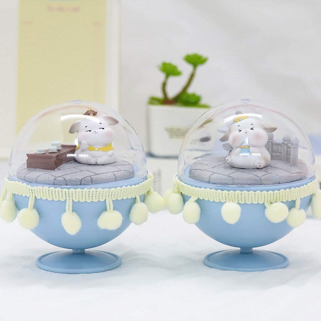 Pozytywka pozytywki Bunny Music Box Prezent Retro Obrotowy Na Boże Narodzenie Urodziny Pozytywka Prezent(B)