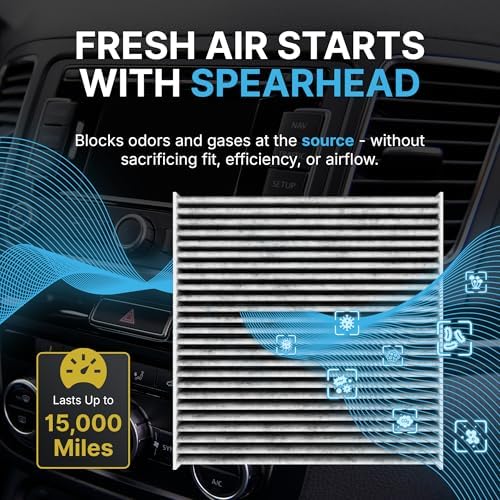 Spearhead Odor Defense Breathe Easy AC & Heater Cabin Filter | Fits Select 2005-2025 Toyota, Lexus, Jaguar, Land Rover, Pontiac, Scion, Subaru | Up to 25% Longer Lasting w/Activated Carbon (BE-285) - 4