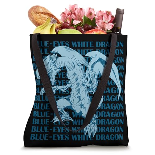 Bolso tipo tote de anime Yu-Gi-Oh! con diseño del dragón blanco de ojos azules miniatura 4