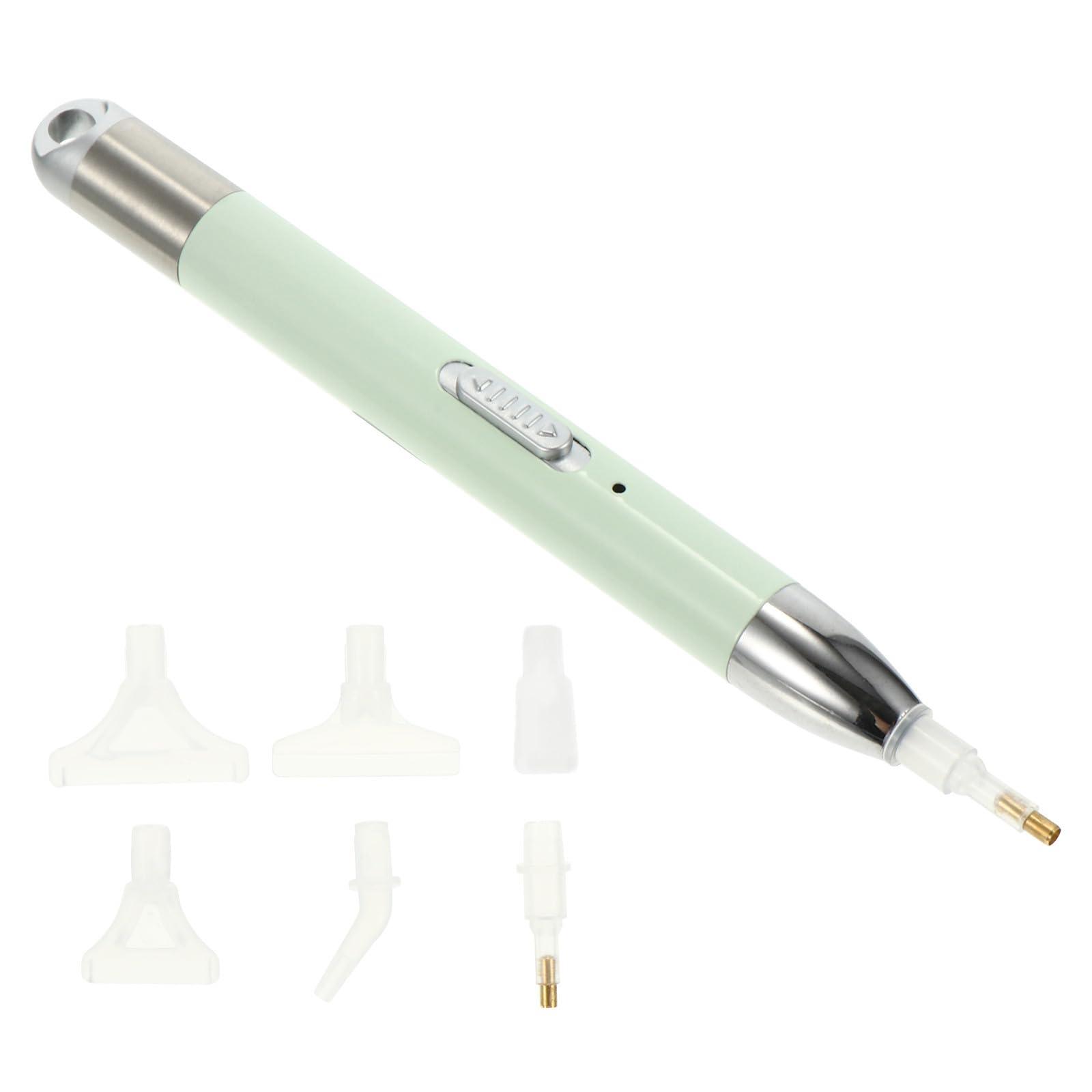 Bolígrafo taladro de diamante con luz led recargable USB para pintura de gemas DIY