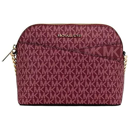 Michael Kors Jet Set Sac à main en cuir avec bandoulière - Taille M, Mulberry Multi.