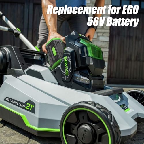 Image of 2 Packs 3Ah 56 Volt BA1400T Battery Replacement for EGO 56V Batteries BA2800 BA4200 BA5600 Compatible with EGO CS1604 CS1804 CS1403 HT2400 LB6504 LB5804 LB6500 LB4800 PH1400 Power Tools(Black)