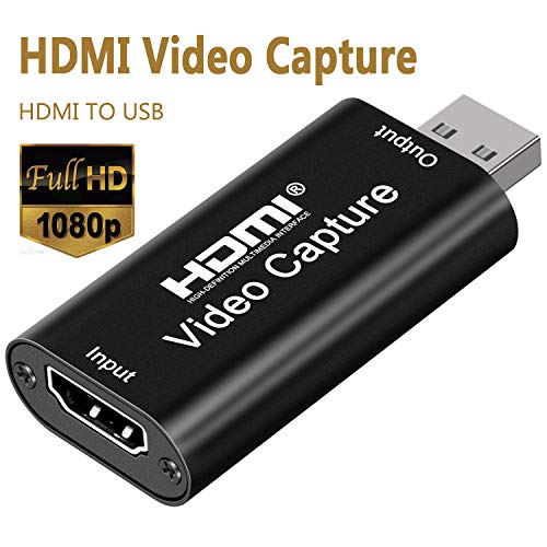 DIGITNOW! HDMI Game Capture Card USB 2.0 1080P Scheda di Acquisizione Video Audio HDMI a USB 2.0 per Videocamera DSLR Action Cam trasmissioni in Diretta Registrazione Video