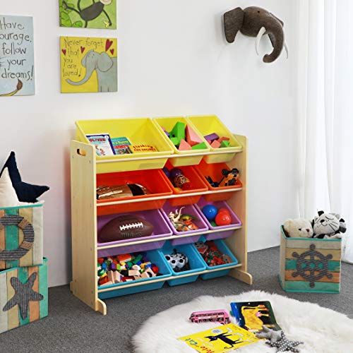 SONGMICS Scaffale per Giocattoli con 12