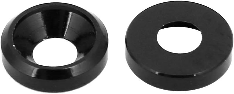 M3 Aluminium Quality Parts Alloy Cup Head Engine Bay fende-r Bumper Washer Black 20pcs Model:78as290qo30