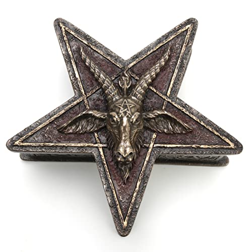Boîte à bijoux Baphomet Pentagramme en résine Veronese Design - 2