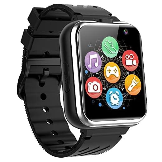 Kids Smart Watches Girls Boys Age 3-12 with 24 Games Dual Camera 1.54" Touch Screen Music Video Player Pedometer Alarm Clock Torch Calculator Calendar Children Digital Wrist Watch Learning Toy Gift