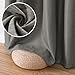 H.VERSAILTEX Linen Blackout Curtains 108 Inches Long for Bedroom/Living Room Thermal Insulated Grommet Curtains Primitive Textured Linen Burlap Effect Window Draperies 2 Panels - Heather Taupe Gray