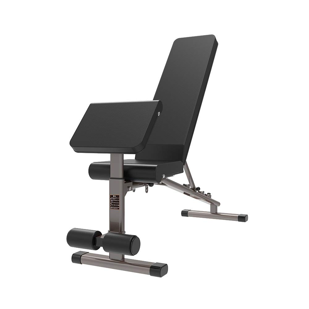 Panca Pesi Pieghevole,Panca multifunzione per la casa con manubri Sedia da fitness Panca per muscoli addominali Panca per sit-up Panca per allenamento in 2 colori