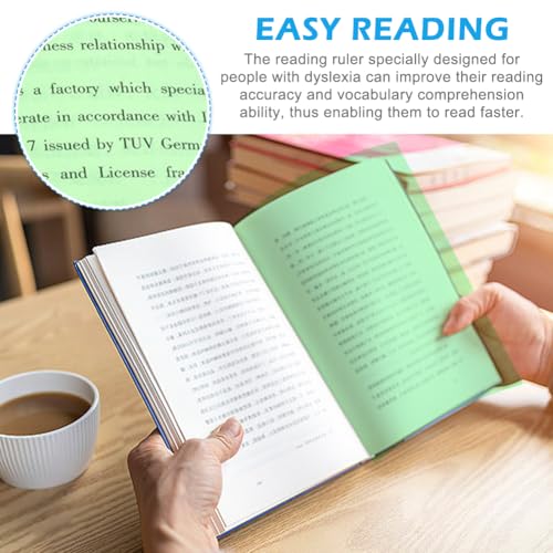 24Pcs Guided Reading Strips Set, 4 Styles Highlight Overlay Reading Tracker, Colored Readin-g Strips Bookmark Tools for Teacher Students Educational Classroom Supplies(Color:Multi) - Image 3