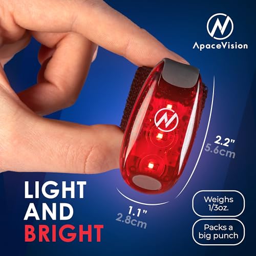 Image of LED Safety Light (2 Pack) - Clip On Strobe /Running Lights for Runners, Dog, Bike, Walking, Boat, Kayak, Stroller and More - High Visibility Accessories for Your Reflective Gear, Bicycle