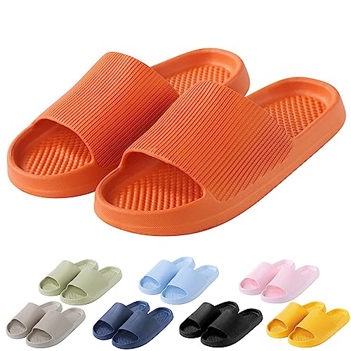 Womens Open-Toed Slip On Shoes Dressy Casual Comfy Indoor Outdoor Women Shower Slippers Fall House Bathroom Shoes4