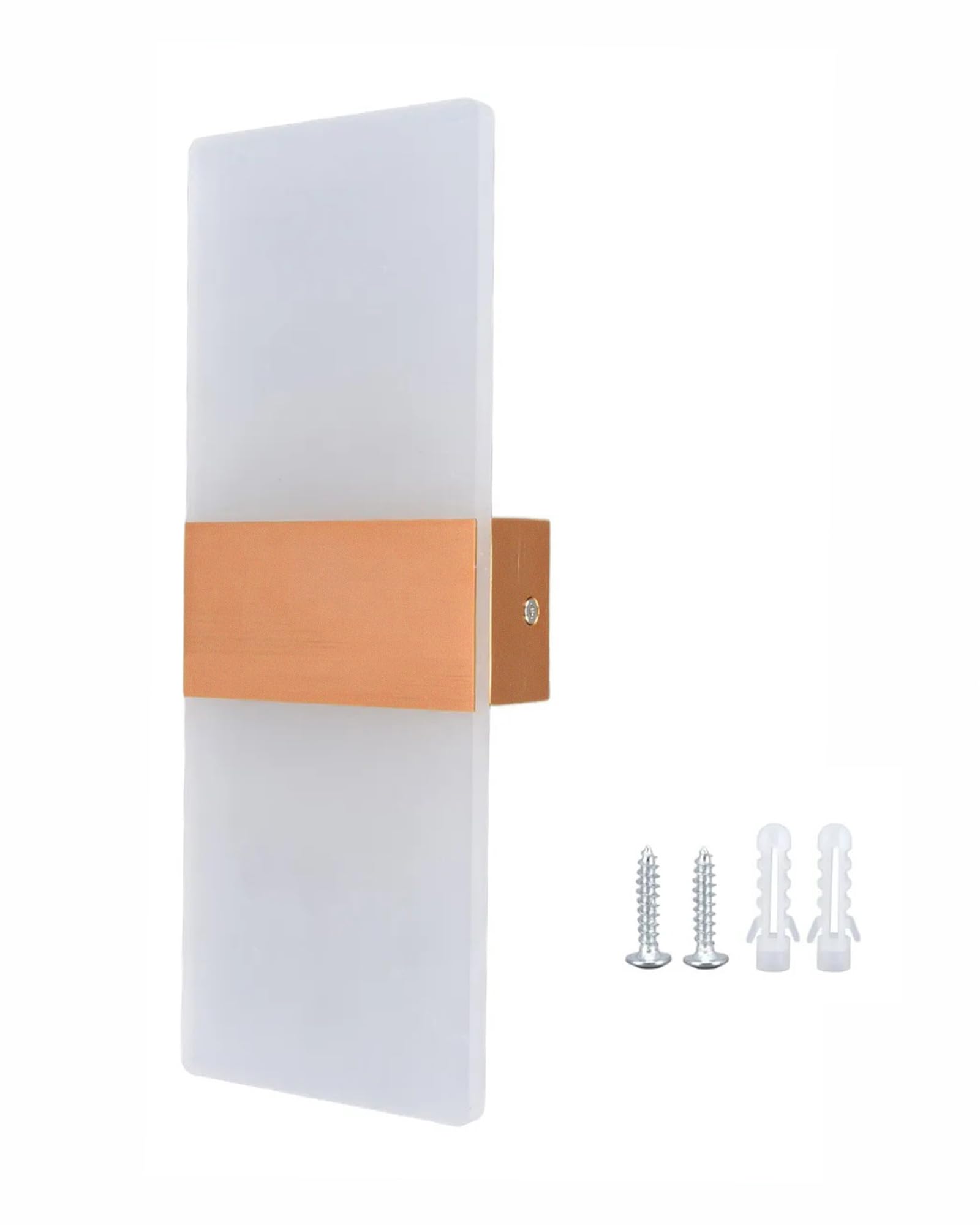 Rose Gold LED Wall Sconce - Modern Acrylic Light -4