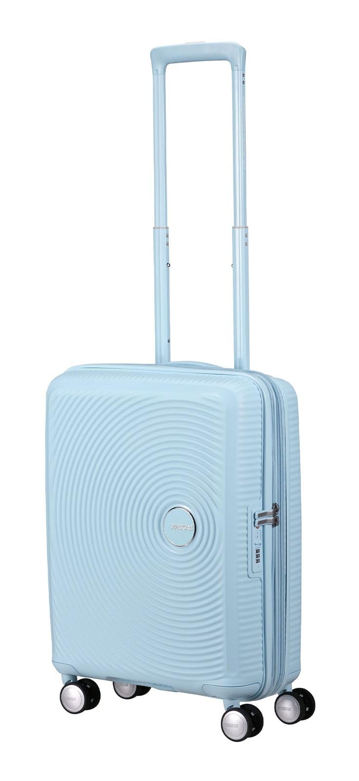 American Tourister Soundbox Spinner 55/20 TSA EXP Trolley Pastel Blue
