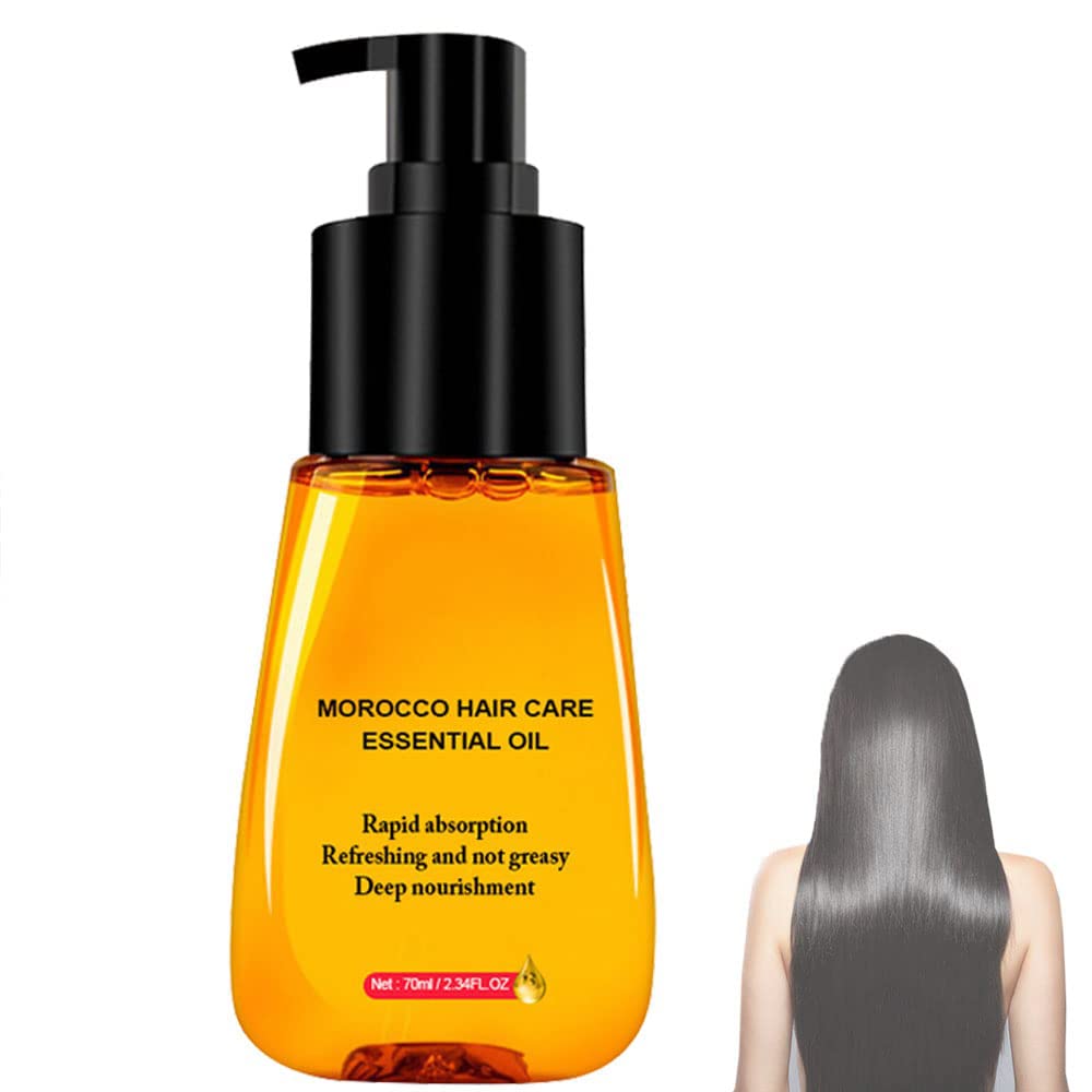 ShineStudio Anti-frizz Hair Serum 70ml, 2022 New Shine Studio Morocco Silk Bright Hair Care (1PCS)