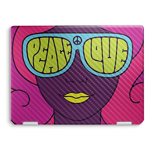 Image of MightySkins Carbon Fiber Skin Compatible with HP Spectre x360 14 inch (2022) Full Wrap Kit - Fluorescent Rave | Protective, Durable Textured Carbon Fiber Finish | Easy to Apply | Made in The USA