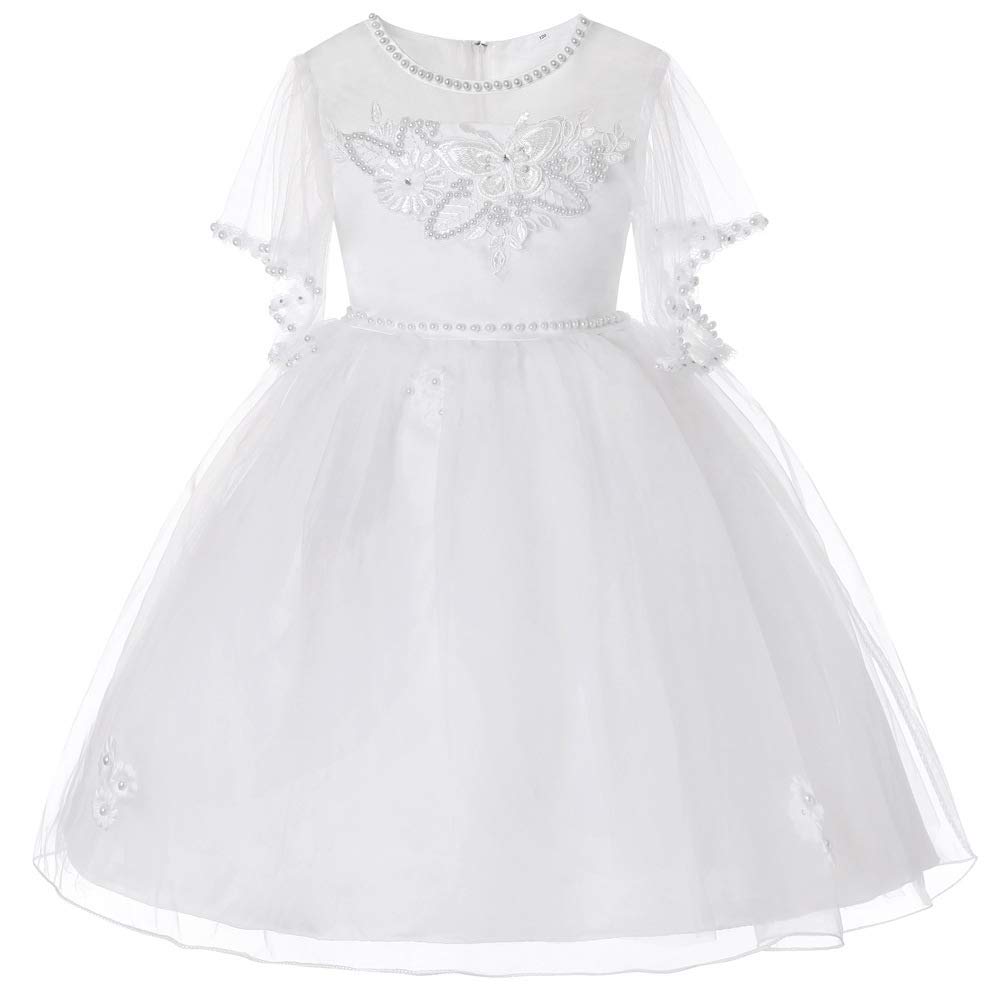 Vestido de fiesta de manga larga para bodas y comuniones 3
