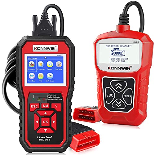 KONNWEI KW850 Professional OBD2 Scanner with KONNWEI KW310 OBD2 Scanner