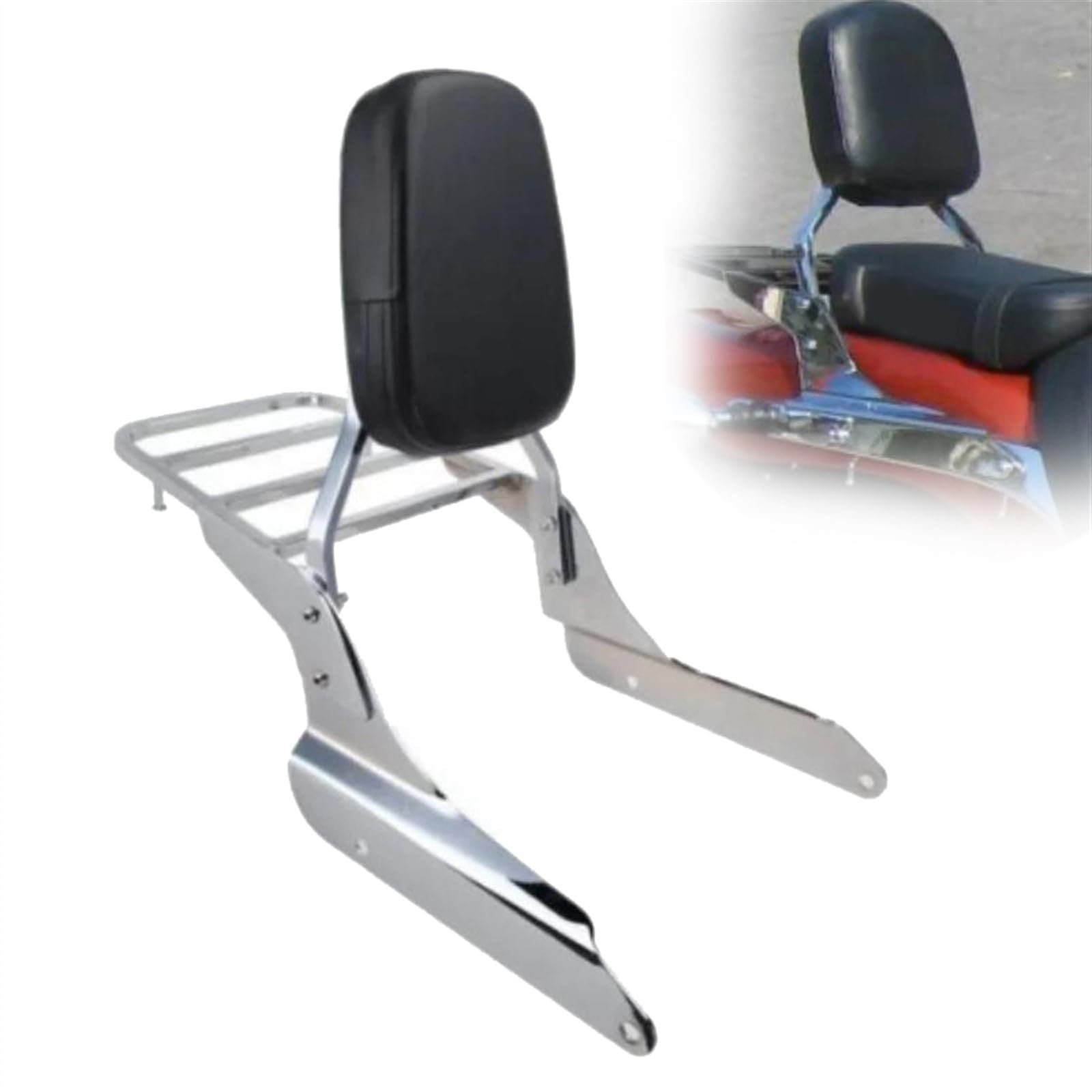 Appui-dos passager moto pour Shadow VLX 600, idéal pour les voyages et balades en duo