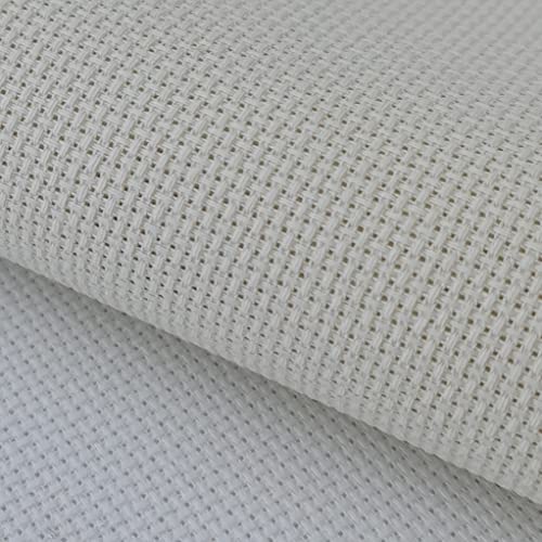 Image of KCS 4 /6 pc of 12 inch x 18 inch 30cmx45cm 16CT Counted Cotton Aida Cloth Cross Stitch Fabric (Cream+Khaki, 6 pc)