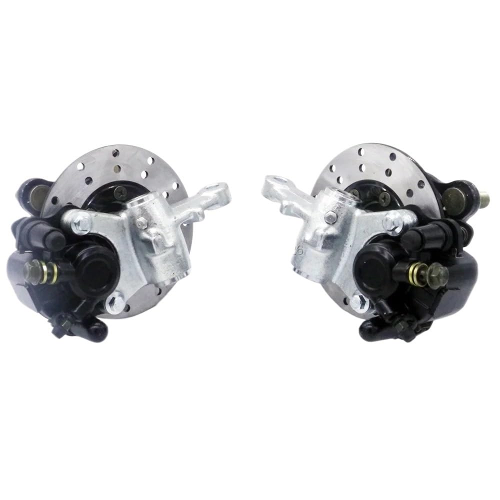 1 Set Mandrini a snodo con Montante dello sterzo con Pinza Freno M14 * 4 Stud da 100 mm Mozzi Ruota a Disco da 130 mm compatibili con passeggini Go Kart e Quad
