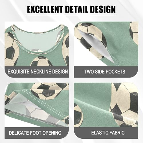 senya Short Sleeve Pajamas Sets Summer Cotton Sleepwear Mint Vintage Soccer4