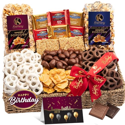 KREMERY Creamy Chocolate Cravings - Birthday Gift Basket, Chocolate Covered