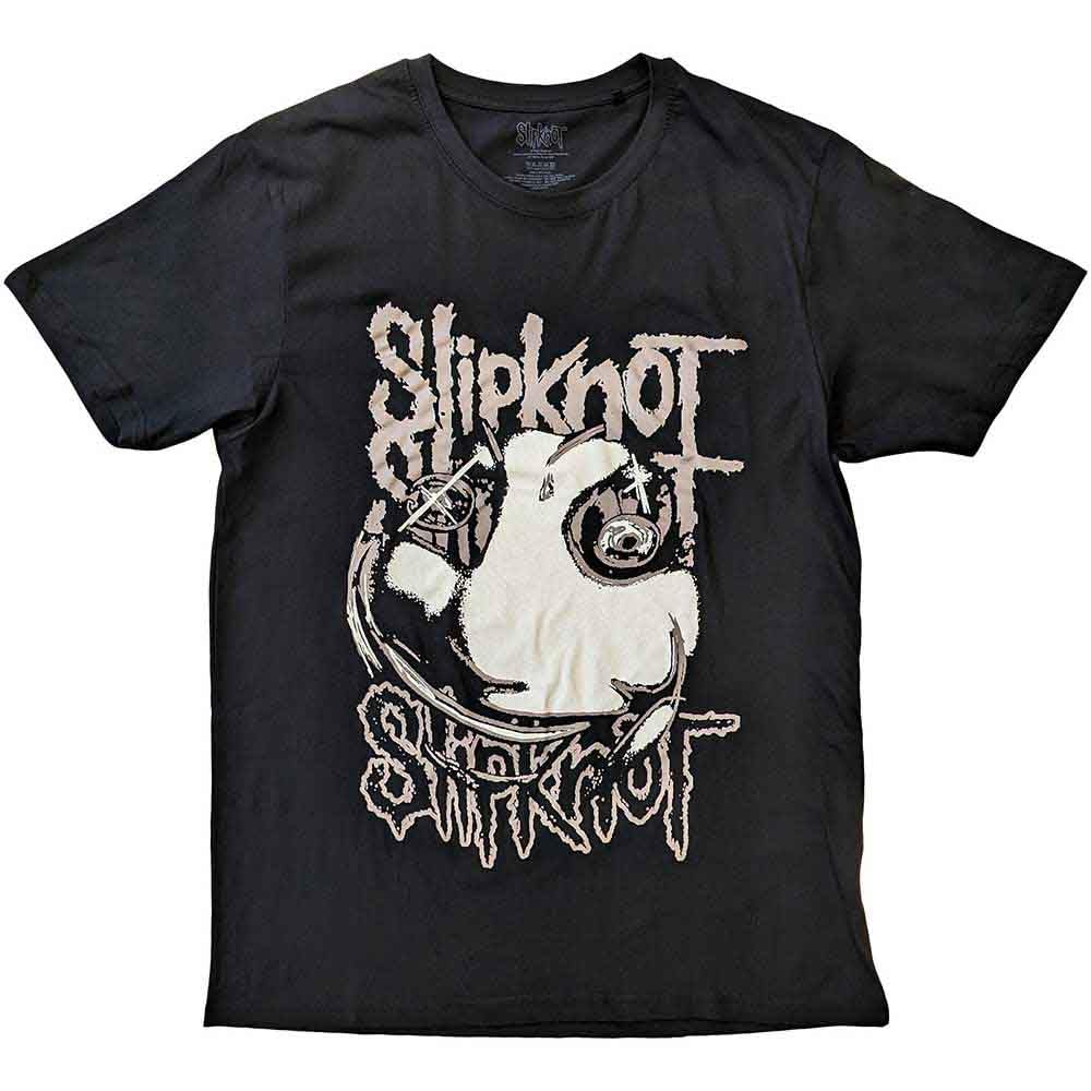 Rock Off Officially Licensed Products Men's Black Slipknot T Shirt Maggot Band Logo Official Unisex S
