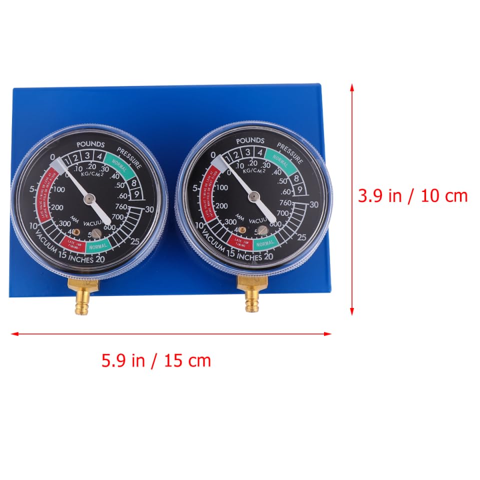 Cabilock Bilanciatore del Misuratore del Vuoto Carburante a 2 Cilindri per Motociclette, Manometro Vacuum Doppio Base Robusta per Sincronizzazione e Bilanciamento Motore