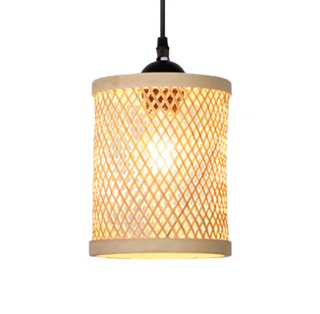 Suspension en bambou fait main luminaire artisanal de luxe
