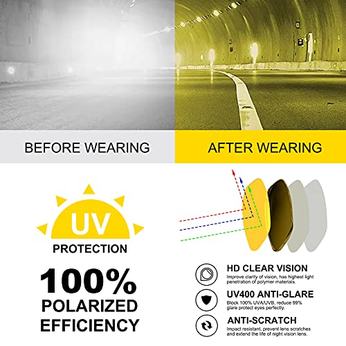 Image of HAOLOTA Polarized Sunglasses Men Women Designer Driving glasses Lightweight UV400 Protection