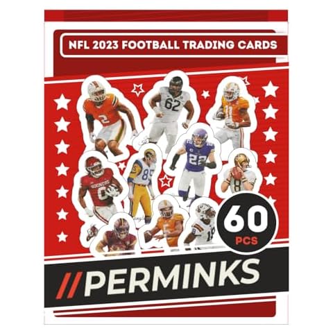 PERMINKS Super Stickers Set of 60 pcs, Vinyl Waterproof Stickers Trading Card The Football Team for Water Bottle Laptop Luggage Guitar Skateboard Car, SSS-60 Cover