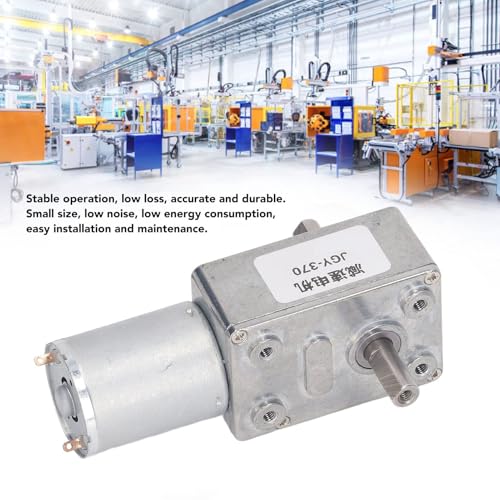Image of High Torque Gear Motor Double Shafts 12V 25kg.cm Reversible Self Locking for Ovens Washing Machines Curtains (18RPM)