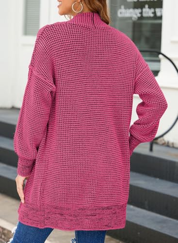 Image of Sidefeel Cardigan Sweaters for Women 2026 Fall Outfits | Soft Cozy Warm Cardigans, Checkered Long Sleeve Open Front, Chunky Knit Oversized Sweater Coats, Casual Office Wear